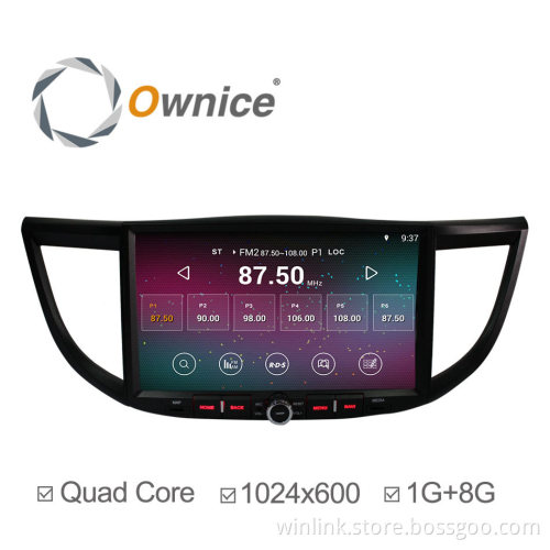 Ownice C200 quad core Android 4.4 up to android 5.1 car stereo for Honda CR-V CRV support OBD